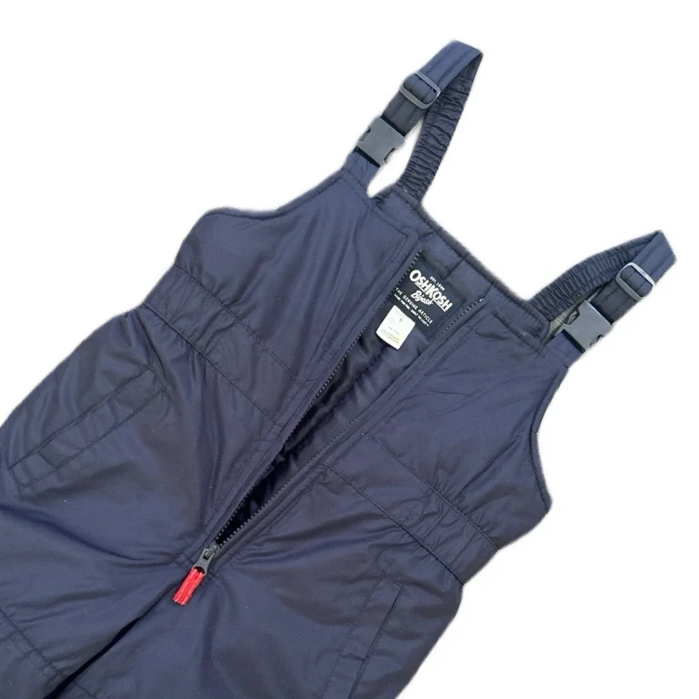 OshKosh B'Gosh‎ Kids Snow Bib Overalls Blue Ski Pants Unisex Winter Suit Size 6